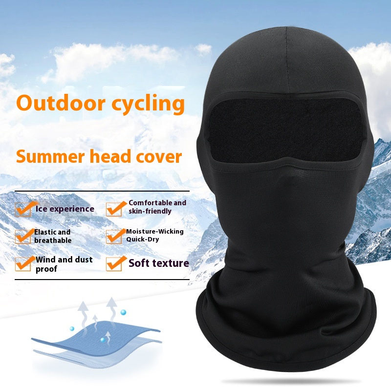 Mountain Biking Full Face Helmet - Motorcycle Balaclava Quick-drying Full Face Mask