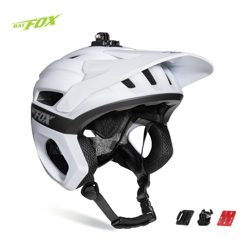 Mountain Biking Full Face Helmet - BATFOX 3/4 Cycling helmet Off road