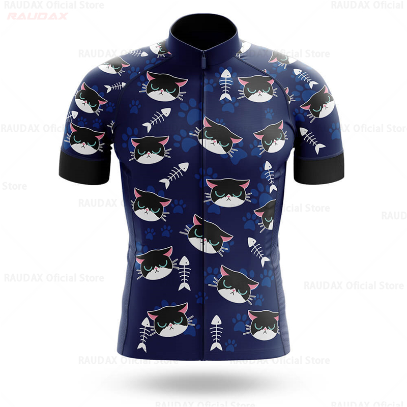 Cycling Jersey Men CARTOON CAT – Mountain Biking Cartoon Bewertung und Preis