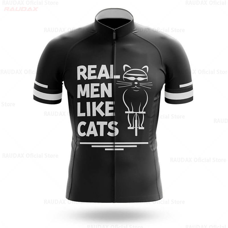 Cycling Jersey Men CARTOON CAT – Mountain Biking Cartoon Bewertung und Preis