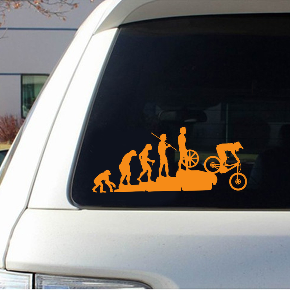 22.8*9.5CM Interesting Evoluti – Mountain Biking Cartoon Bewertung und Preis