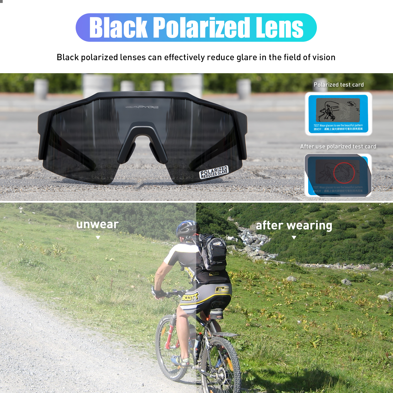 Kapvoe Road Driving Bike Sport – Mountain Biking Glasses Bewertung und Preis