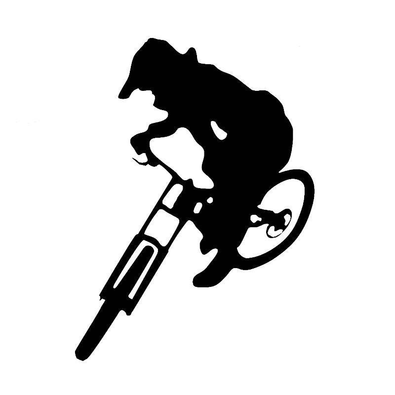 1 piece Car Sticker Black/Sliv – Mountain Biking Cartoon Bewertung und Preis