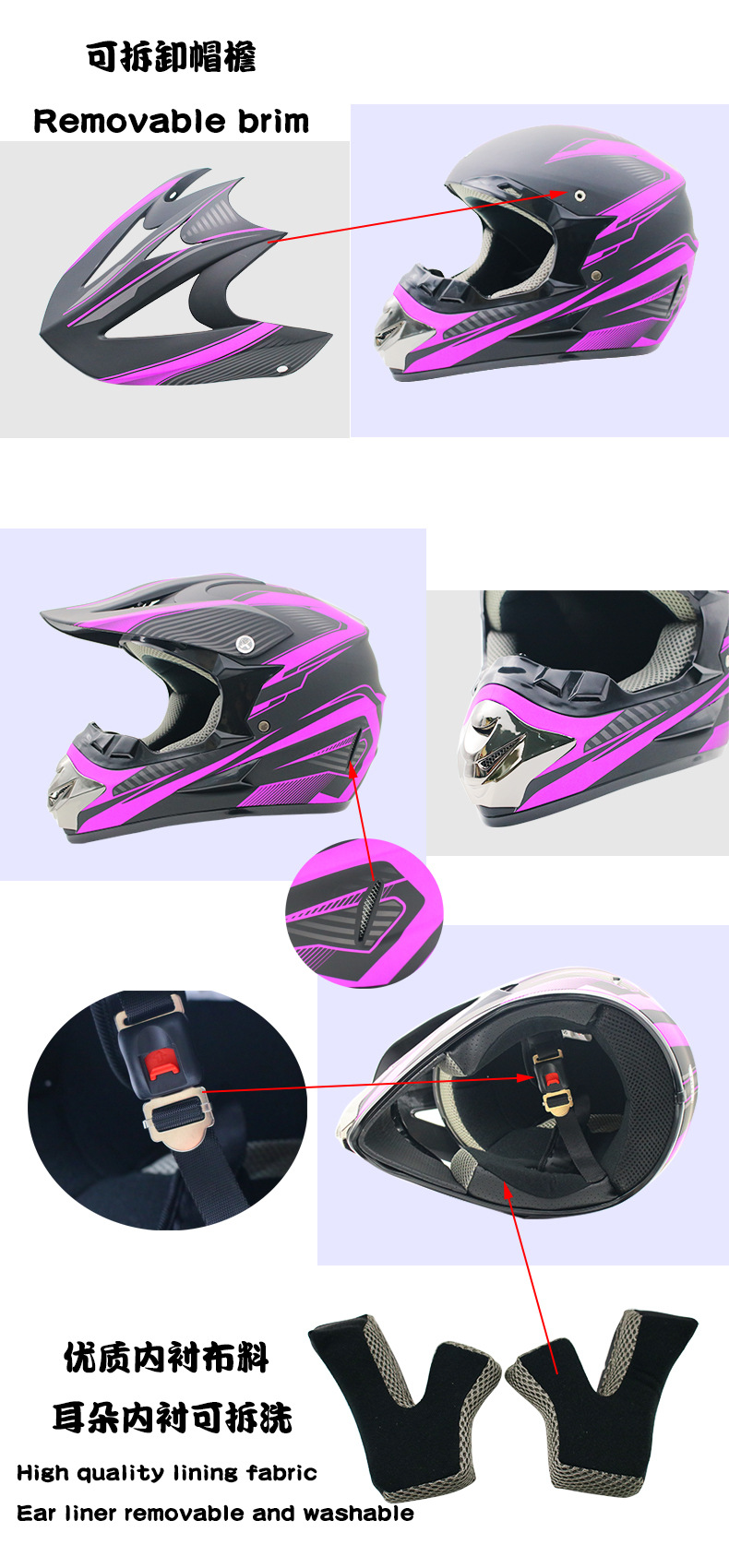 2019 New Flip Up Motorcycle He – Mountain Biking Full Face Helmet Bewertung und Preis
