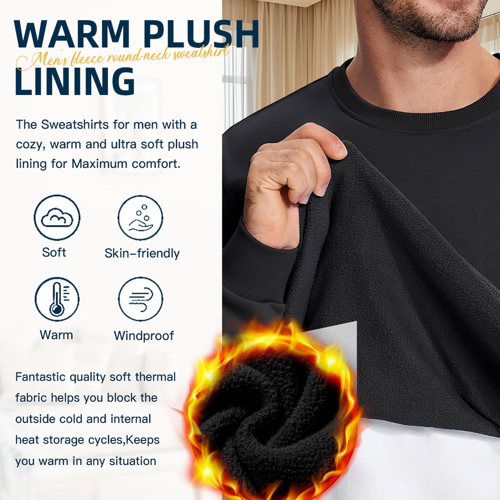 Men's Black Crew Neck Sweatshi – Mountain Biking Cartoon Bewertung und Preis